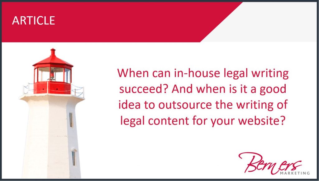 Berners Marketing offers legal content writing services